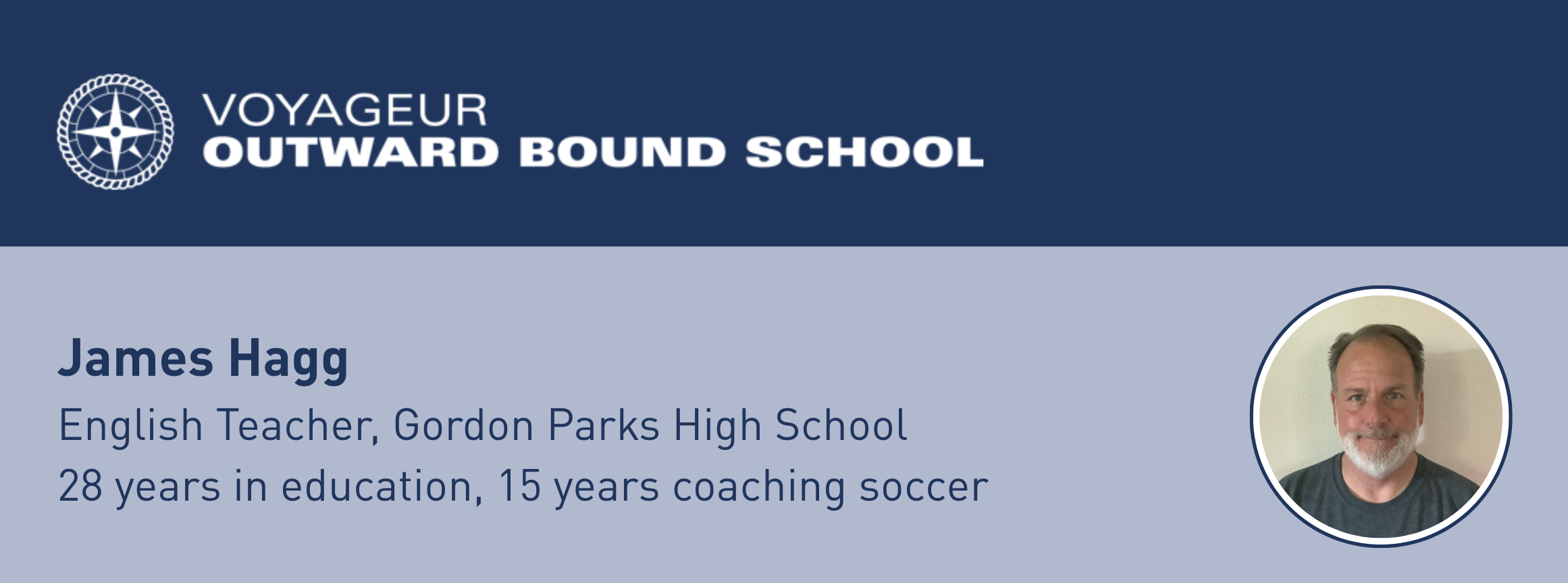 VOBS: 
James Hagg
English Teacher, Gordon Parks High School
28 years in education, 15 years coaching soccer