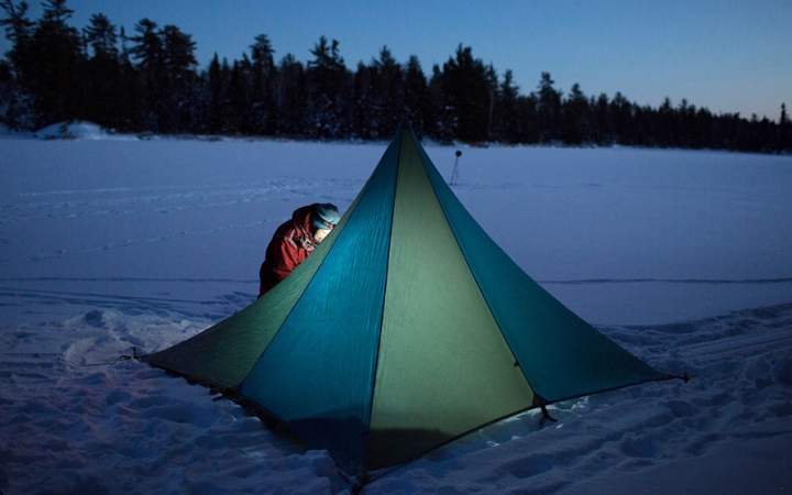 winter camping trips