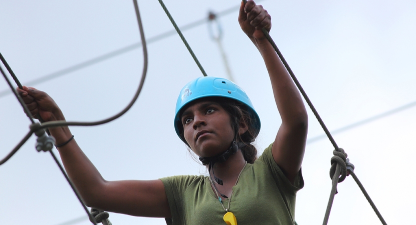 ropes course for at risk girls